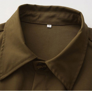Nouvelle Collection Printemps OEM – Veste Safari Homme Style Britannique Ample Multi-Poches Vintage avec Revers pour la <span class=keywords><strong>Chasse</strong></span> et la Randonnée - Product Image 4