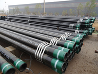 Tuyau de forage pétrolier ASTM J55 N80 L80 K55 2 7/8\" à filetage BTC pour mur de soutènement de puits d'eau