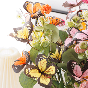 Fleur artificielle <span class=keywords><strong>iris</strong></span> à trois branches, décoration artisanale, fleur de simulation pour jardin intérieur et extérieur, vente en gros - Product Image 3
