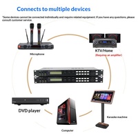Préamplificateur et processeur anti-Feedback Vinal X3 X5 X5EXT pour KTV, mixeur de réverbération professionnel pour le chant, fabriqué en Chine continentale
