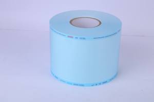 Nettoyer et peler facilement clair film bleu et vert emballage de stérilisation médicale rouleaux plats thermoscellage rouleaux d'autoclave plats - Product Image 6