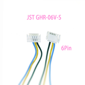 1.25mm 피치 6핀 JST GHR-06V-S 하우징-오픈 엔드 베어 와이어, 맞춤 길이 산업용 내부 신호 배선 하네스 및 드론 - Product Image 1