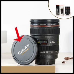 Pas cher en gros personnalisé 350ml étanche vide café thé tasse en acier inoxydable isolé caméra lentille tasse à café - Product Image 5