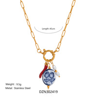 NOUVEAU BOHO OCEAN STYLE PERLE ÉTOILE DE MER ANCRE ANIMAL COLLIER Dazan Summer HOT 18k Plaqué Or Acier Inoxydable BIKINI Bijoux