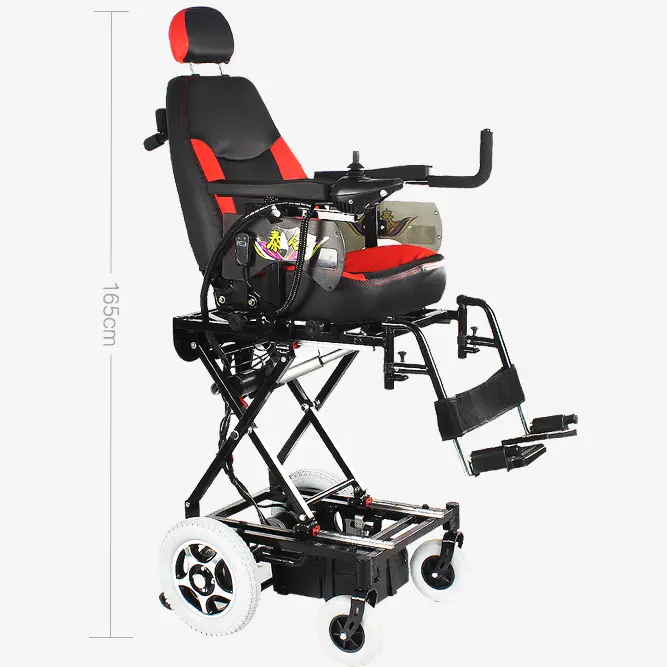 Das Anheben von Rollstuhls itzen kann für behinderte Menschen und ältere Menschen angehoben und auf und ab eingestellt werden