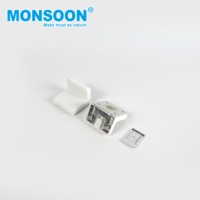 Accessoires de meubles pour armoires de cuisine - Connecteur en forme de L et supports d'angle muraux en plastique, supports triangulaires pour étagères