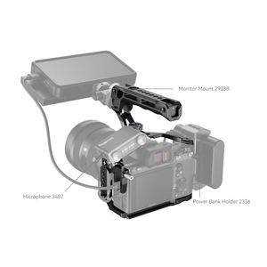 ชุดอุปกรณ์กล้องแบบเต็มตัว SmallRig 4198 สำหรับ <span class=keywords><strong>Sony</strong></span> <span class=keywords><strong>A7</strong></span> <span class=keywords><strong>III</strong></span> A7R <span class=keywords><strong>III</strong></span> พร้อมด้ามจับแบบ ARRI ตัวหนีบ HDMI สำหรับการถ่ายทำภาพยนตร์ - Product Image 3