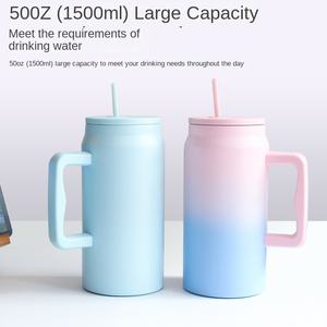 Grande capacité de 50oz en acier inoxydable 304 Thermos Cup Mac Suction Handgrip Vacuum Cold Ice Bottle Drinkware for Business Gifts - Product Image 3