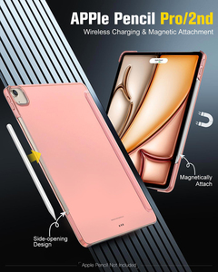 เคสแท็บเล็ตหนัง PU สุดหรูพร้อมที่ใส่ดินสอสำหรับ iPad Air 13นิ้ว M2 M3 2024 25 - Product Image 2