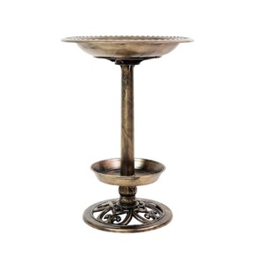 Antique Copper Solar Light <b>Garden</b> Ornament Weather-Resistant Outdoor Birdbath Plastic Material Bird Bath Fountain - Product Image 4