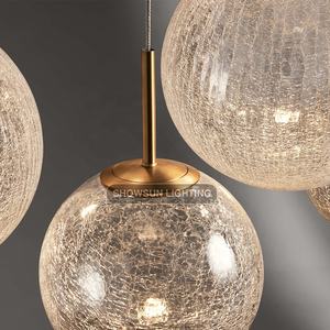 Luminária Moderna para Villa, Luminária Pendente de Vidro Bolha Clara, Base E12, Decoração para Casa, Lustre LED - Product Image 2
