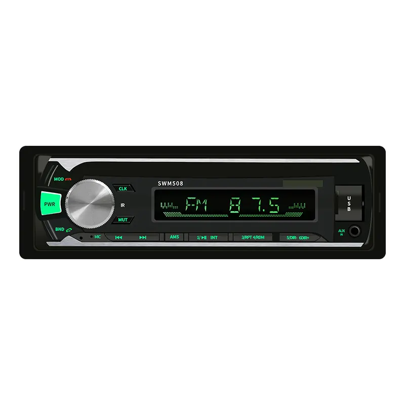 Uzaktan kumanda evrensel araba radyo bT 1din FM SD USB ile AUX 1 din dash araba stereo