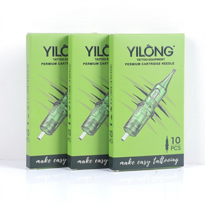<span class=keywords><strong>Agujas</strong></span> de Tatuaje Desechables en Oferta, 100% Esterilizadas con Gas EO, Cartuchos de Tatuaje Verdes de 0.35mm/0.30mm para Maquillaje Permanente y Arte Corporal - Product Image 4