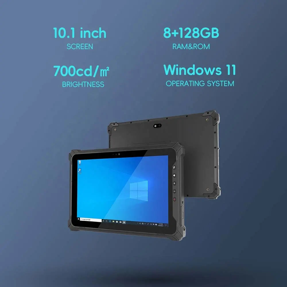 T10w 10 inch win-dows IP65 không thấm nước Intel N5100 CPU 700nitsbrightness Wifi gồ ghề Tablet PC cho công nghiệp ngoài trời xe sử dụng