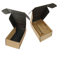 Cajas de Regalo y Envío de Cartón Corrugado Resistente con Laminado Brillante y Grabado en Relieve, Embalaje Navideño Reciclable, Embalaje Plano