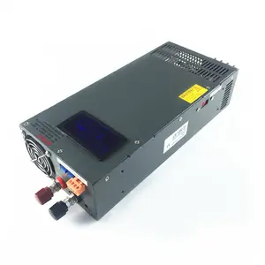 تحويل التيار الكهربائي مع LED عرض 1500W قابل للتعديل الجهد والتيار 0-12V/13.8V/15V/24V/36V/48V/60V/72V/80V/90V S-1500W