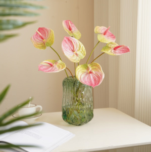 Bán Buôn Hot Bán 3D In Chất Lượng Cao Nhựa <span class=keywords><strong>Anthurium</strong></span> Cho Đám Cưới Nhà Đảng Trang Trí Nhân Tạo Hoa - Product Image 4