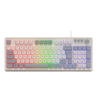 2026 Nieuwste Hot-selling Volledig formaat USB Bedraad Desktop Computer Toetsenbord RGB Luminescerend Mechanisch Touch Gaming Toetsenbord