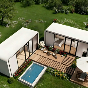 Capsule spatiale haut de gamme, mini-maison préfabriquée, maison modulaire en conteneur, cabane de luxe, pod de glamping portable, <span class=keywords><strong>logement</strong></span> préfabriqué intelligent - Product Image 4