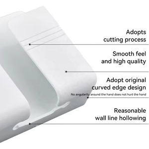Accesorios de baño sin perforaciones de plástico, soporte para teléfono móvil, <span class=keywords><strong>arreglo</strong></span> de cabecera para electrodomésticos, organizador de escritorio - Product Image 4