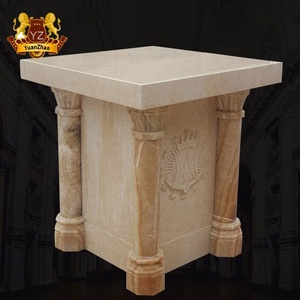 Altar católico de mármol de diseño de estilo europeo, altar religioso Natural grande, tallado en piedra, estatuas de <span class=keywords><strong>Santos</strong></span>, <span class=keywords><strong>altares</strong></span> religiosos de mármol - Product Image 5