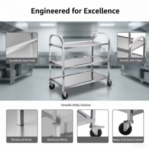 <span class=keywords><strong>Chariot</strong></span> de transport de <span class=keywords><strong>repas</strong></span> en acier inoxydable de qualité commerciale, personnalisable, avec option de maintien au chaud, pour hôpitaux et écoles - Product Image 2