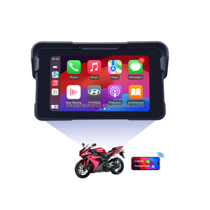 Écran tactile portable CarPlay 5 pouces OEM ODM, étanche, lecteur multimédia universel pour moto - Product Image 4