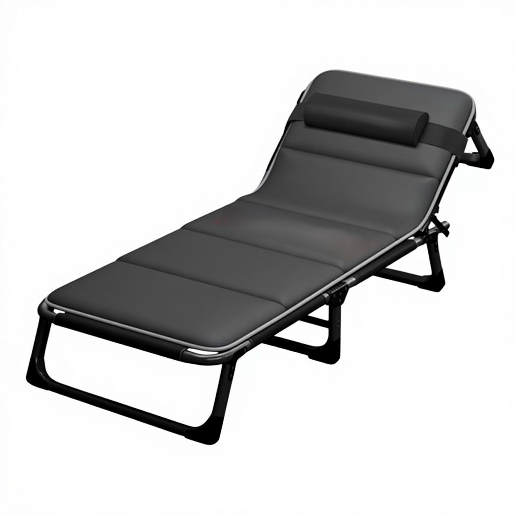 Tube carré noir avec coussinet en coton confortable