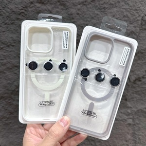 <span class=keywords><strong>Funda</strong></span> Magnética de Lujo para Teléfono <span class=keywords><strong>Apple</strong></span> <span class=keywords><strong>iPhone</strong></span> 16 11 15 13 Plus 12 Pro Max con Protector de Lente, Cubierta Trasera Transparente, <span class=keywords><strong>Funda</strong></span> Suave - Product Image 3