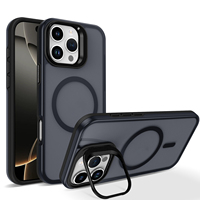 Funda Magnética para Teléfono Móvil con Carga Inalámbrica para iPhone 15 14 Plus, Acabado Mate, Soporte Invisible para Lentes, Compatible con iPhone 17 Pro Max