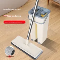 Chiffon de rechange pour serpillière robuste à friction, à fixation plate, sans effort, avec essorage intégré, pour poussière et nettoyage rapide