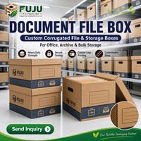 Boîtes en carton ondulé écologiques faites à la main FUJU - Forme et doublure personnalisables, logo personnalisé et impression artisanale, utilisation multi-industrielle