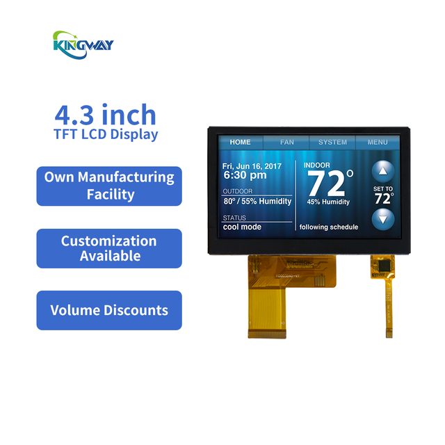 Ips 4.3 Inch Tft Lcd Capacitive Touch Screen Display Module for Energy Storage Equipment