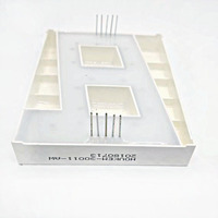 Surface blanche 3 pouces couleur blanche 7 segments affichage led module led Houkem-30011-A/BW 10 broches