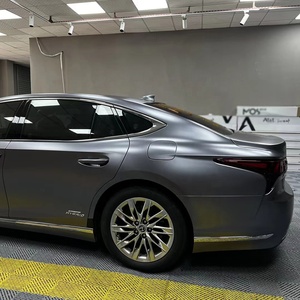 WRAPMASTER Vinilo Adhesivo para Automóviles, Color Gris Carbón Metálico Satinado, 1.52x17M, con Liberación de Aire, <span class=keywords><strong>PVC</strong></span> - Product Image 4