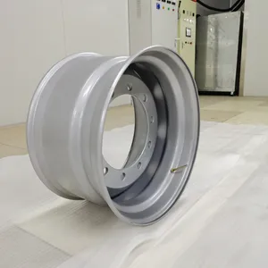 22 5 11 75 LKW-Felgen Hersteller von Stahlrädern in China Silber OEM Splitter farbe Material Herkunft Fabrik Direkt verkauf
