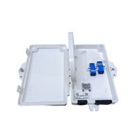 Boîtier de raccordement à fibre optique étanche IP65 à 2 cœurs, résistant aux UV, pour extérieur, avec répartiteur PLC pour réseau FTTH