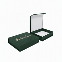 Boîte-cadeau rigide personnalisée avec logo sur mesure et fermeture magnétique pour ensembles de portefeuilles et emballages de bougies