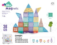 Nouveau jouet éducatif pour enfants 2026 : Ensemble de blocs de construction magnétiques miniatures colorés de 3 cm, édition en boîte métallique pratique pour les voyages