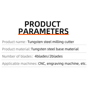 Mata <span class=keywords><strong>Router</strong></span> pemotong penggilingan CNC, mata bor karbida padat 4F untuk pabrik ujung logam HRC 45/55/65/70 CNC, alat pemotong mesin - Product Image 6
