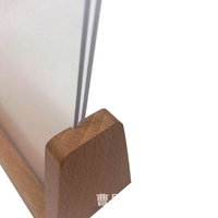 Portafotos de acrílico en forma de U, creativo personalizable, marco de fotos de madera maciza, decoración para sala de estar, Base DE FOTO PARA NIÑOS