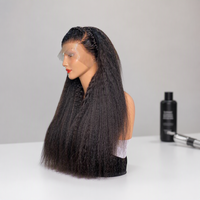 Rambut Manusia India Mentah Kinky Straight Hd Lace Front Wigs Rambut Manusia Murah SDD Glueless HD Lace Frontal Wigs untuk Wanita Kulit Hitam