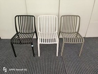 Nouvel arrivage de meubles de salle à manger d'extérieur et d'intérieur de qualité durable fauteuil chaises empilables en plastique PP à vendre