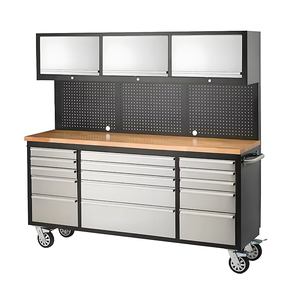 Customized Heavy-Duty Modular Garage Tool <strong>Cabinet</strong> 10 Drawers Fixed Casters <strong>Keyed</strong> <strong>Locking</strong> System Modern Style Powder Coated Tool - Product Image 3