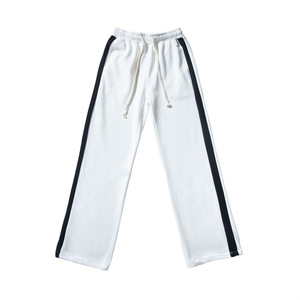 Pantalon cargo de loisirs pour homme, style streetwear, à rayures color block, avec cordon de serrage, inspiré du hip-hop et du sport - Product Image 4