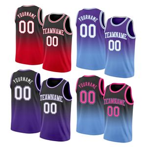 FQ مخصص التدرج اللون قمصان كرة السلة الفانيلة سريع الجفاف كرة السلة قمم الزي الحرارة نمط بالتسامي كرة السلة Singlets - Product Image 3