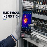 Hti HT-203U-i Kamera Termal Android USB Type-C 256x192 Kamera Inframerah untuk Inspeksi HVAC dan Listrik