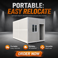 Maison conteneur pliable prête à l'emploi, sur mesure, abri modulaire préfabriqué portable pour usage résidentiel temporaire d'urgence