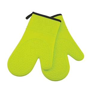 Silicone <span class=keywords><strong>Manique</strong></span> Silicone Imperméable Résistant À La Chaleur Gants de BARBECUE Grillés - Product Image 1