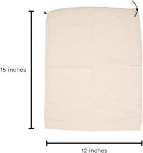 Fashion Big Dust <strong>Bag</strong> White Cotton <strong>Canvas</strong> <strong>Pouch</strong> Cloth Storage <strong>Drawstring</strong> <strong>Bag</strong> With Rope - Product Image 6